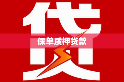 巍山保单质押贷款