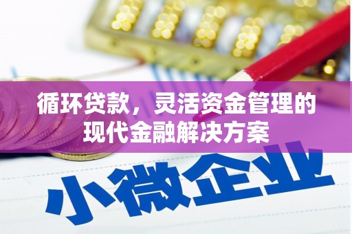 临漳循环贷款，灵活资金管理的现代金融解决方案