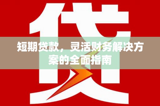 定海短期贷款，灵活财务解决方案的全面指南