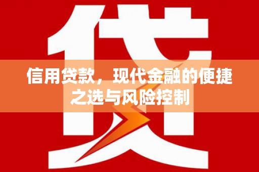 行唐信用贷款，现代金融的便捷之选与风险控制