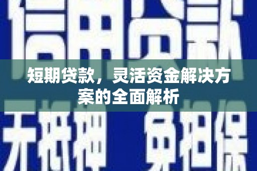 会同短期贷款，灵活资金解决方案的全面解析