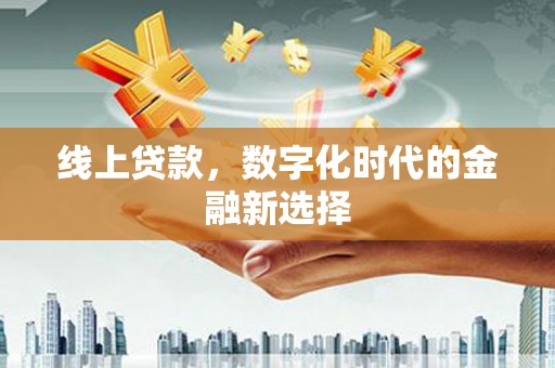 泸县线上贷款，数字化时代的金融新选择