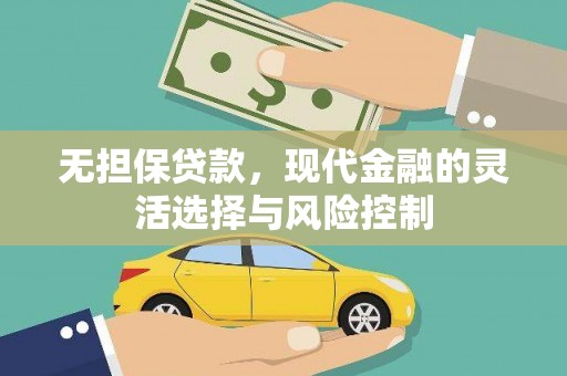 新乡无担保贷款，现代金融的灵活选择与风险控制