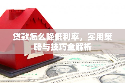 横沥贷款怎么降低利率，实用策略与技巧全解析