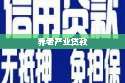 保税港区养老产业贷款