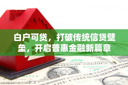 头份白户可贷，打破传统信贷壁垒，开启普惠金融新篇章
