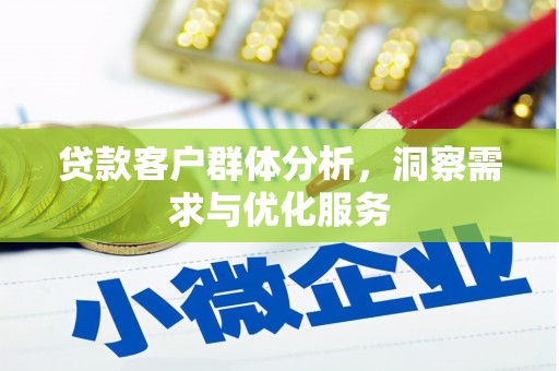 光复贷款客户群体分析，洞察需求与优化服务